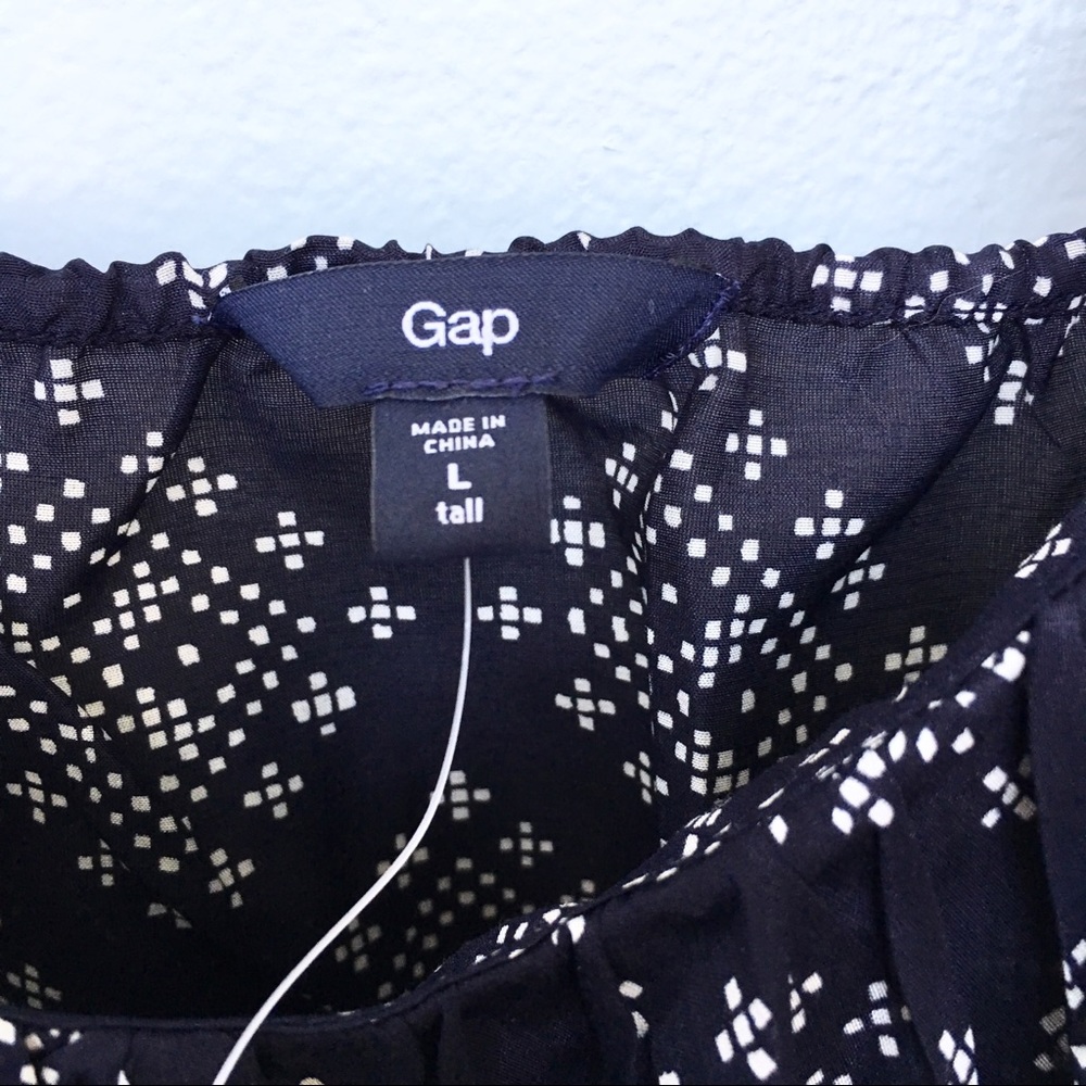 NWT GAP Ruffled Cami in Navy - Size L Tall - Picture 4 of 8